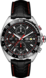 TAG Heuer Formula 1（F1）腕錶 黑色 皮革 精鋼和陶瓷 黑色格紋錶面
