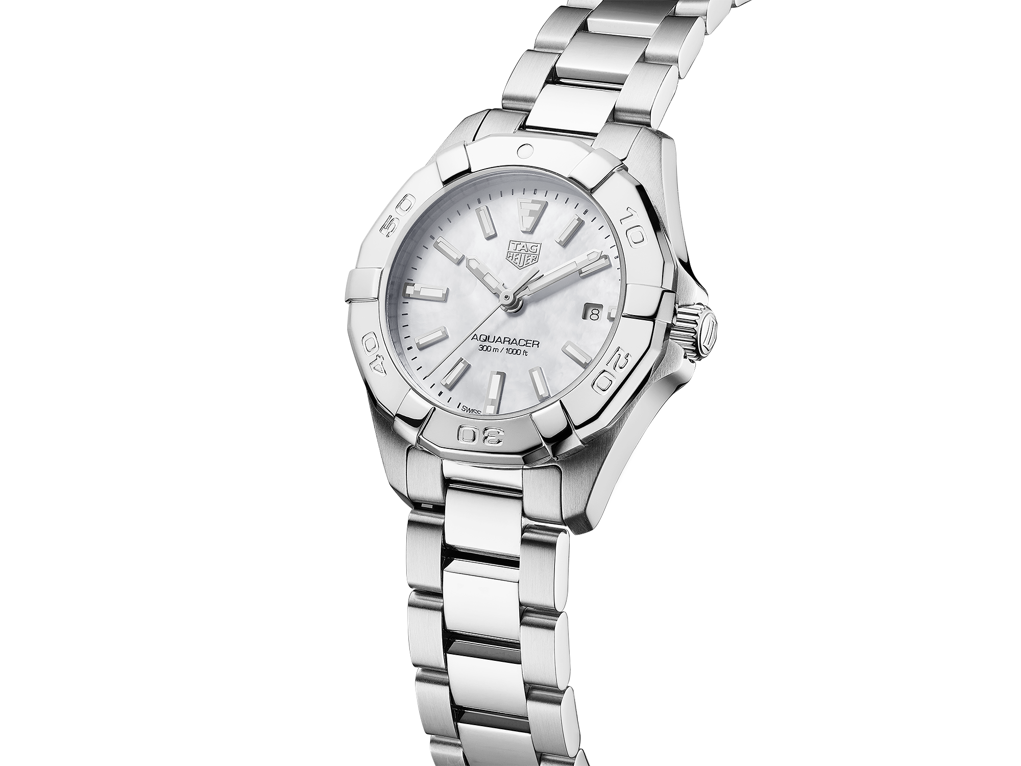 TAG Heuer Carrera Watch 28mm Stainless Steel with Diamonds