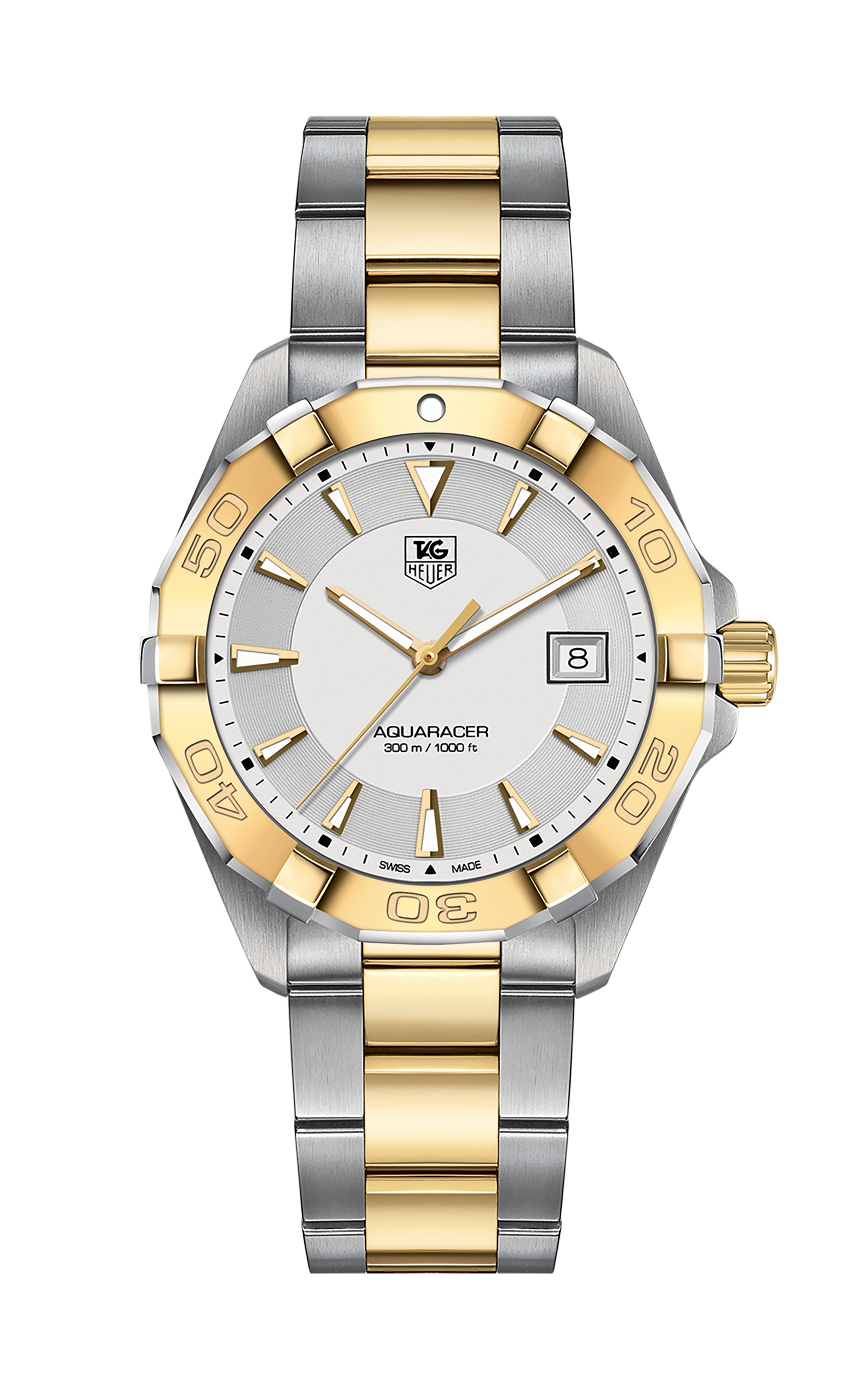 TAG Heuer Men's Stainless Steel Yellow Gold Link Wristwatch at