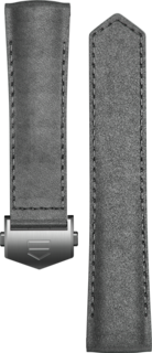 Armband aus grauem Leder Calibre E4 42 mm