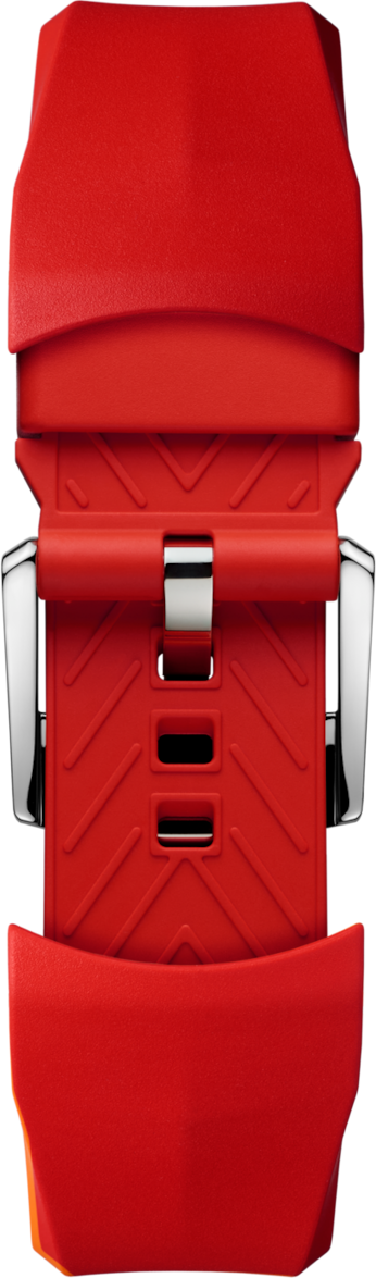 Pulseira em borracha vermelha Calibre E5 40 mm