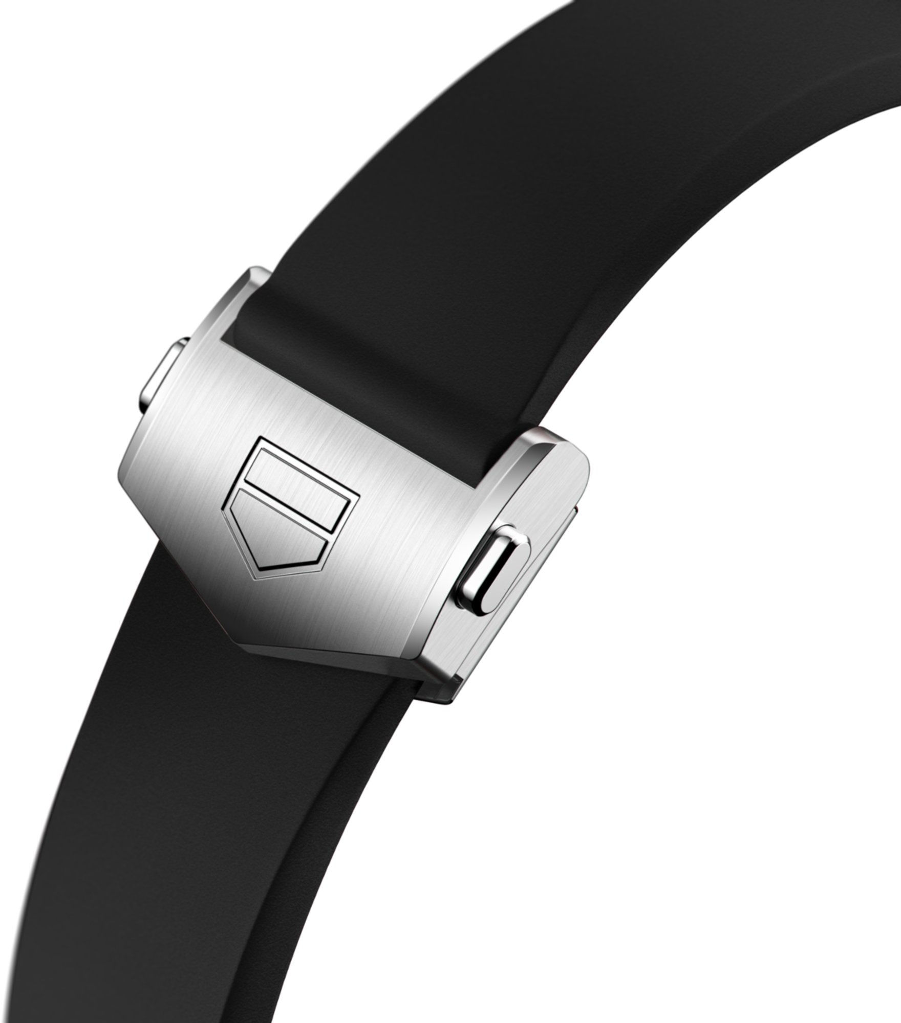 タグホイヤーコネクテッド e4 42mm ラバーバンド ブラック ラバーストラップ(TAG Heuer Connected Calibre E4 42mm用