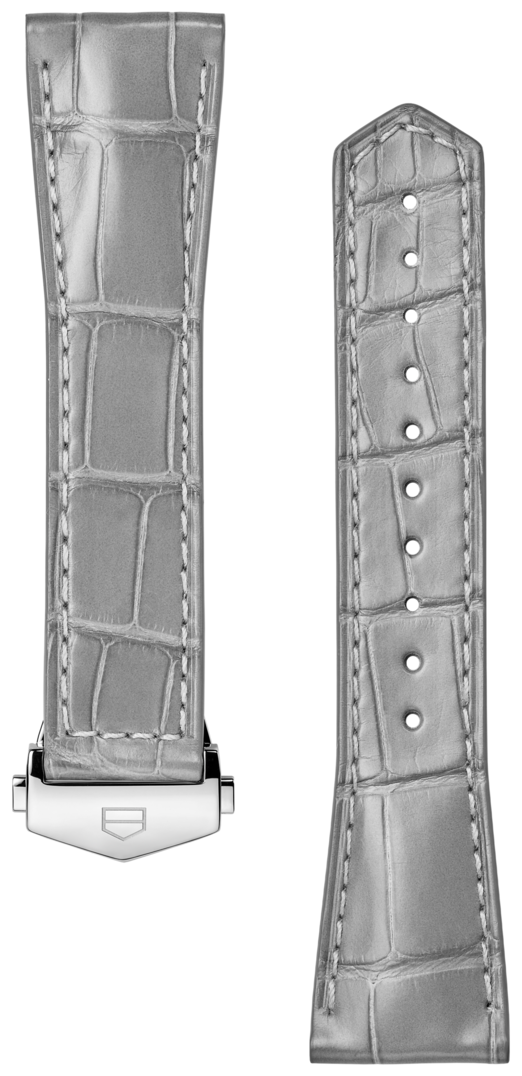 TAG Heuer Carrera 39MM Grey Alligator Leather Strap