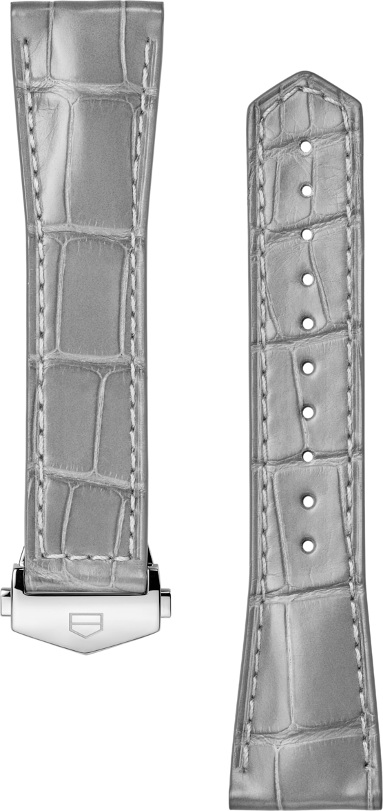 TAG Heuer Carrera 39MM Grey Alligator Leather Strap