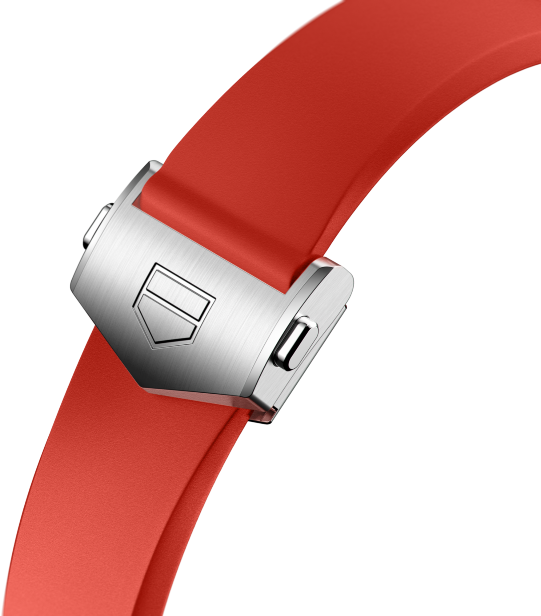 タグホイヤー コネクテッドE4用 ラバーストラップ レッド ラバーストラップ(TAG Heuer Connected Calibre E4 42mm用