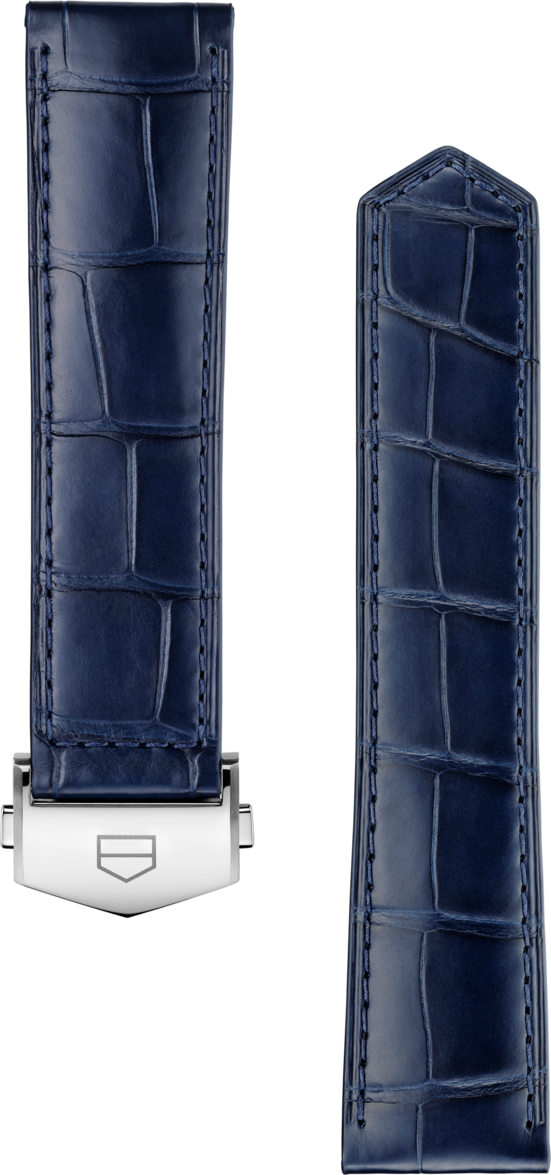 TAG Heuer Carrera 42MM Blue Alligator Leather Strap