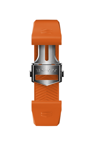 Armband aus orangefarbenem Kautschuk 42 mm