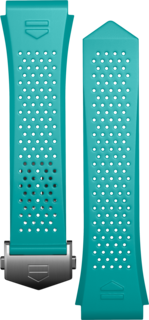 Armband aus hellblauem Kautschuk 45 mm