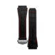 饰有红色点缀的黑色橡胶表带 Calibre E3智能腕表