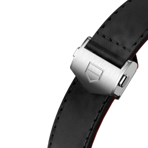 Tag Heuer Connected Black Leather Strap