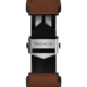 Braunes Armband aus zwei Materialien Calibre E4 45 mm