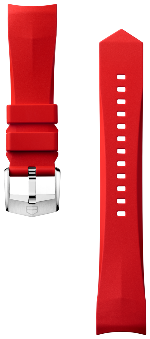 Red Rubber Strap Calibre E5 40mm