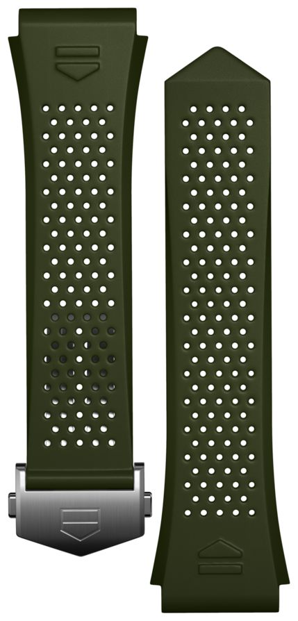 Khaki Rubber Strap Calibre E4 45 mm