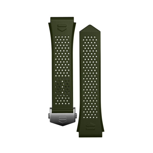 Armband aus khakifarbenem Kautschuk Calibre E4 45 mm