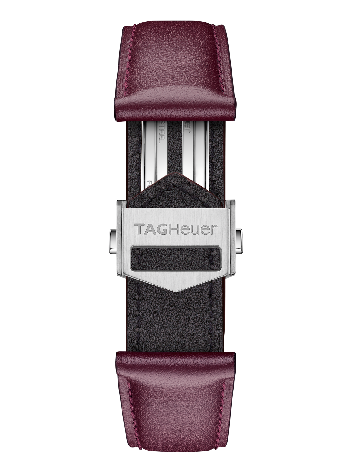 TAG HEUER CARRERA 39MM BURGUNDY LEATHER STRAP