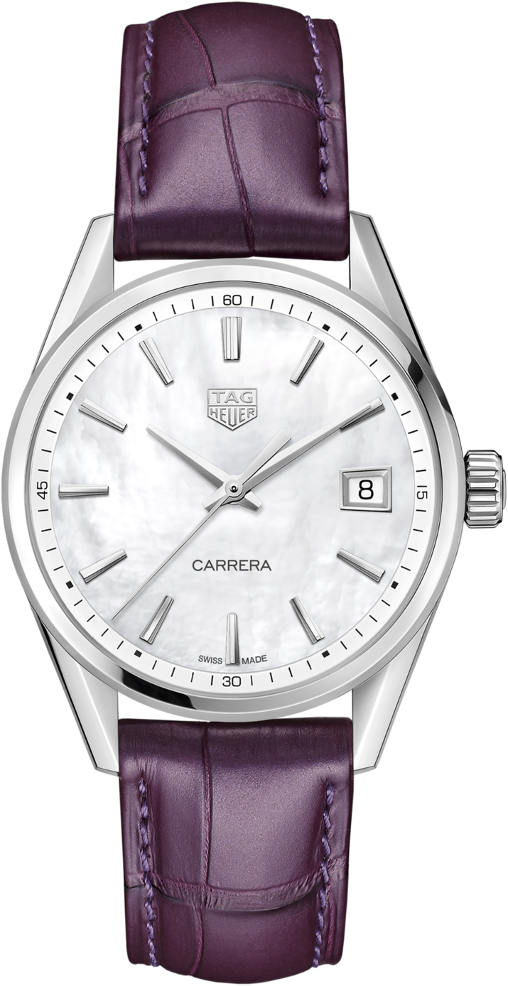 タグホイヤー TAG Heuer カレラ WBK1311 FC8261 時計 レディース ブランド デイト シェル クオーツ QZ ステンレス SS レザー 磨き済み 【中古】 TAG HEUER（タグ・ホイヤー） カレラ WBK1311 FC8261 時計 レディース