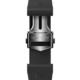 Bracelet en caoutchouc noir Calibre E4 de 42 mm