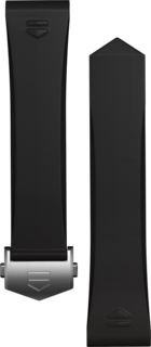 Armband aus schwarzem Kautschuk 42 mm