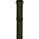 Pulseira de corrida em tecido verde-limão e preta Calibre E5 45 mm