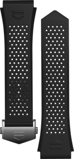 ブラック ラバーストラップ(TAG Heuer Connected Calibre E4 45mm用)