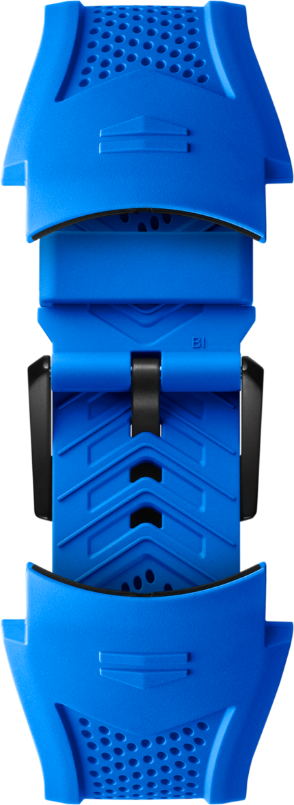 Pulseira esportiva em borracha azul Calibre E5 45 mm
