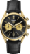 TAG Heuer Carrera Chronograph Черный Кожа аллигатора Золото 3N Черный