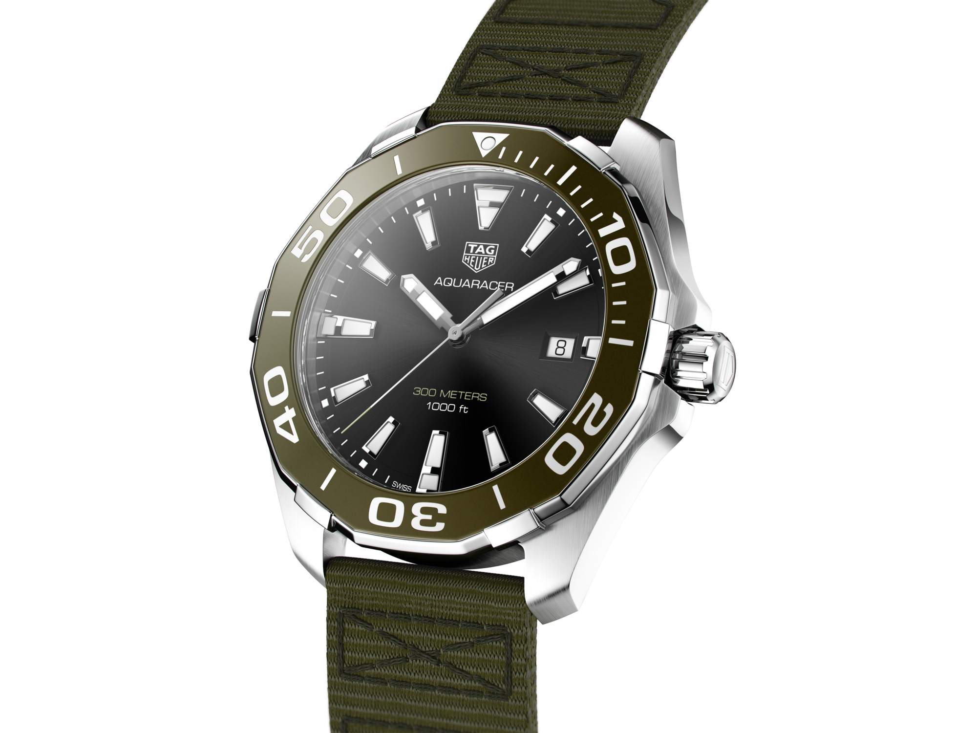 TAG Heuer Aquaracer WAF1110 Stainless Steel & Black 38mm Quartz Mens WatchTAG Heuer Aquaracer WAF1110. BA0800 39mm Black Dial 300m Stainless Steel Watch
