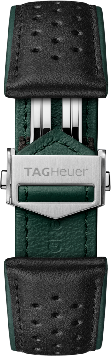 TAG Heuer Carrera 41MM Black Perforated Leather Strap