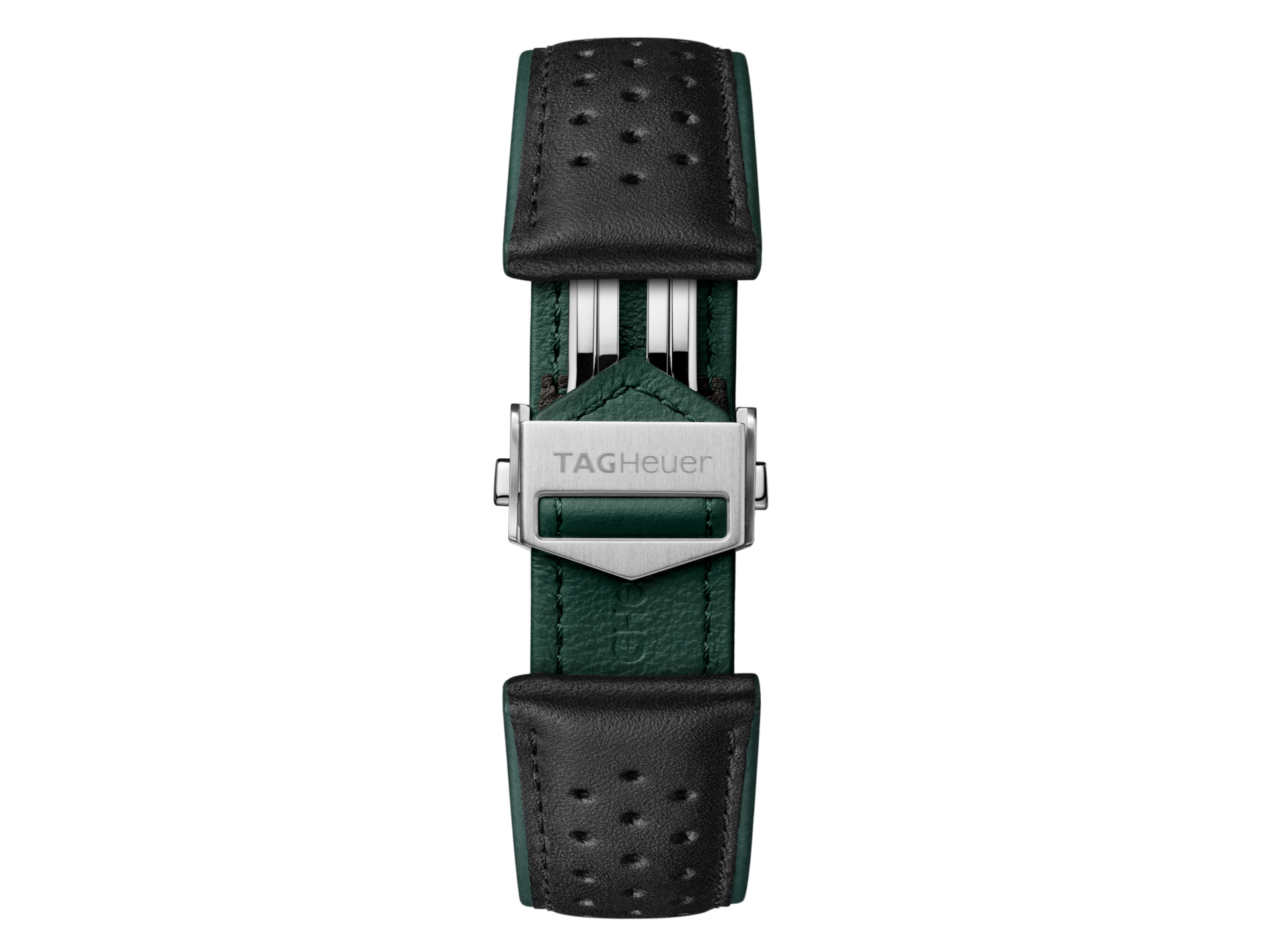 TAG Heuer Carrera 41MM Black Perforated Leather Strap