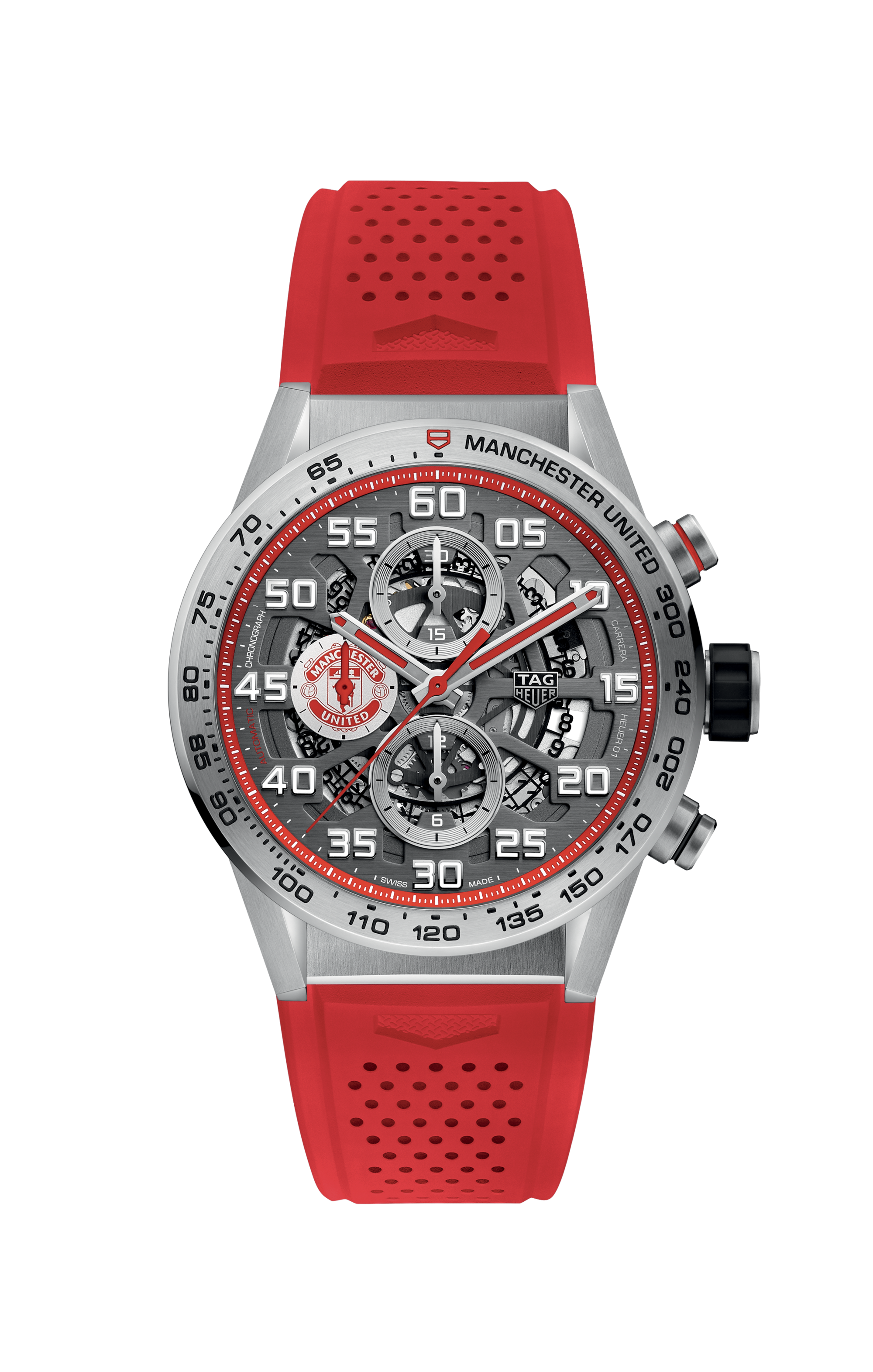 TAG Heuer Carrera Manchester United Special Edition Chronograph Calibre HEUER01 Automatic Men 43 mm