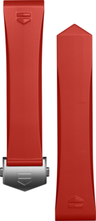 Pulseira em borracha vermelha Calibre E4 42 mm