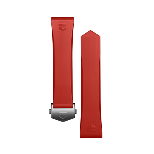 Red Rubber Strap Calibre E4 42 мм