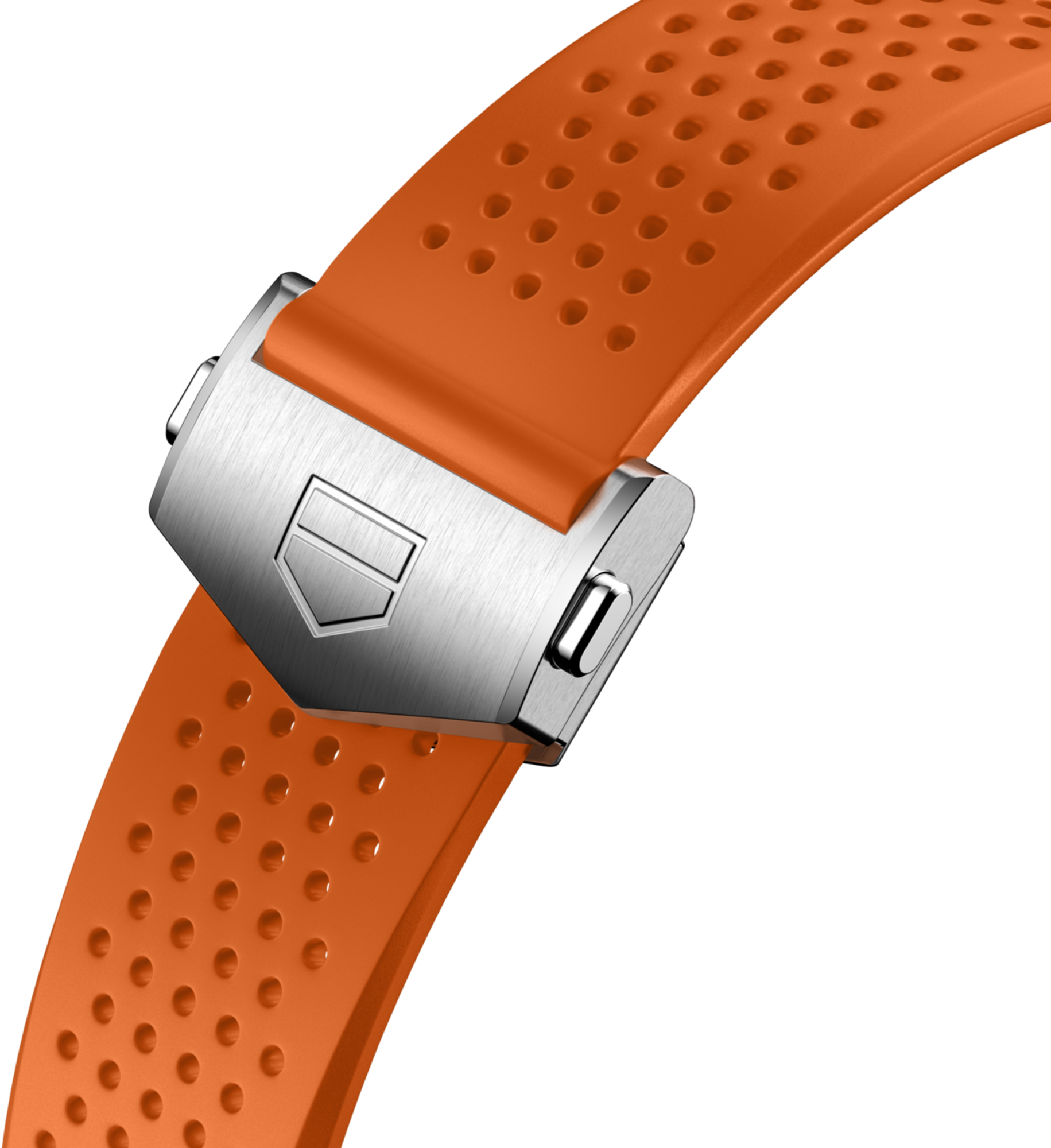 Orange Rubber Strap Calibre E4 45 mm - - BT6265 | TAG Heuer US