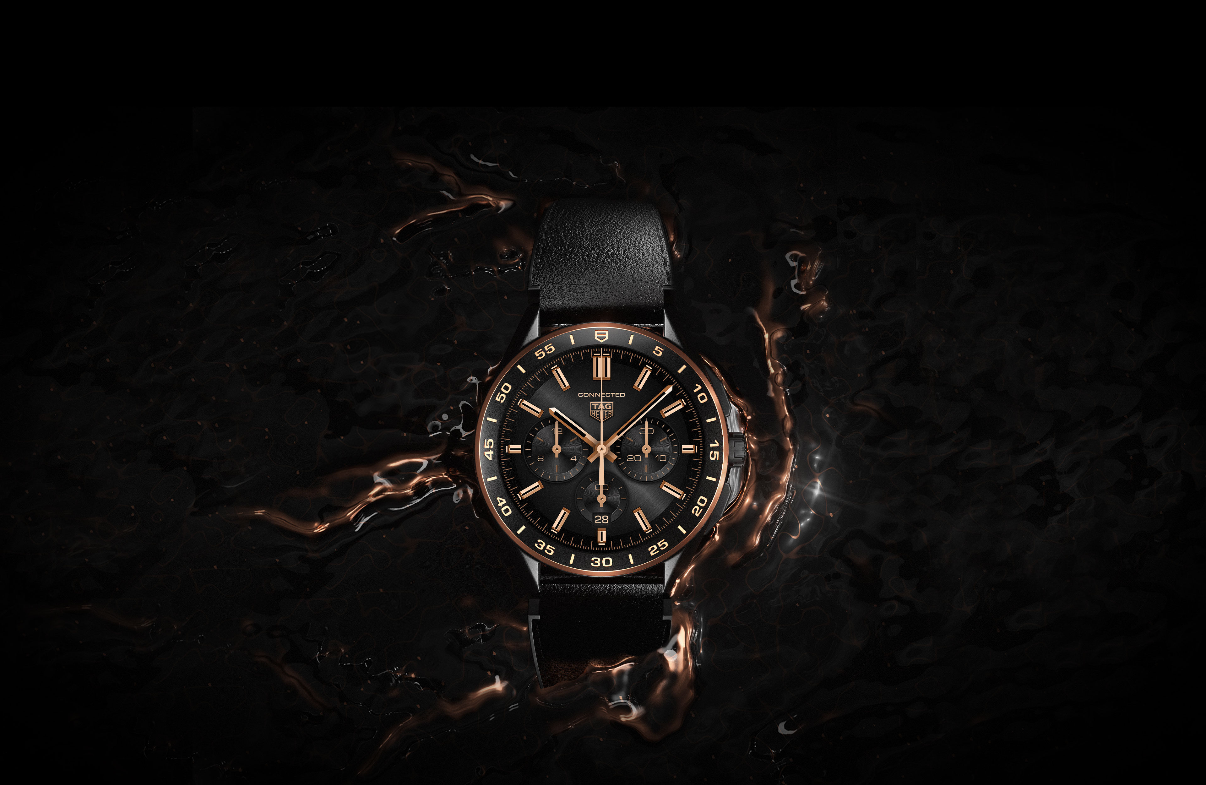 TAG Heuer Connected Bright Black - Titanium Case - 45 mm - Black TAG Heuer Connected Bright Black - Titanium Case - 45 mm - Black
