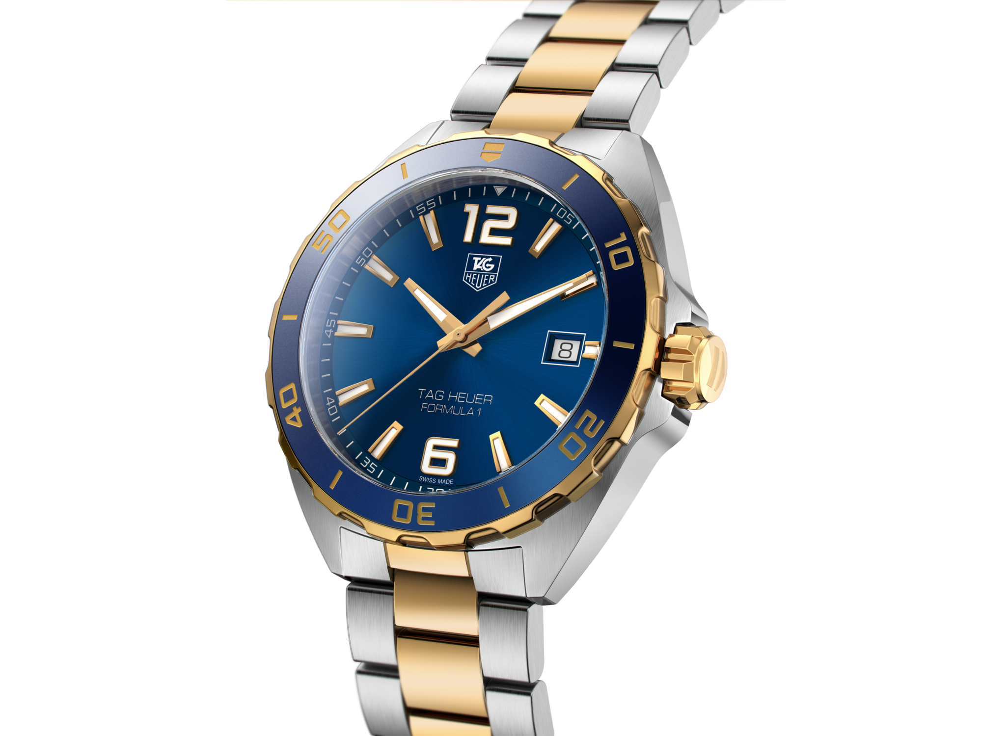 TAG Heuer Aquaracer 500M Diver Chronograph, Blue horizontal design, Ceramic bezel