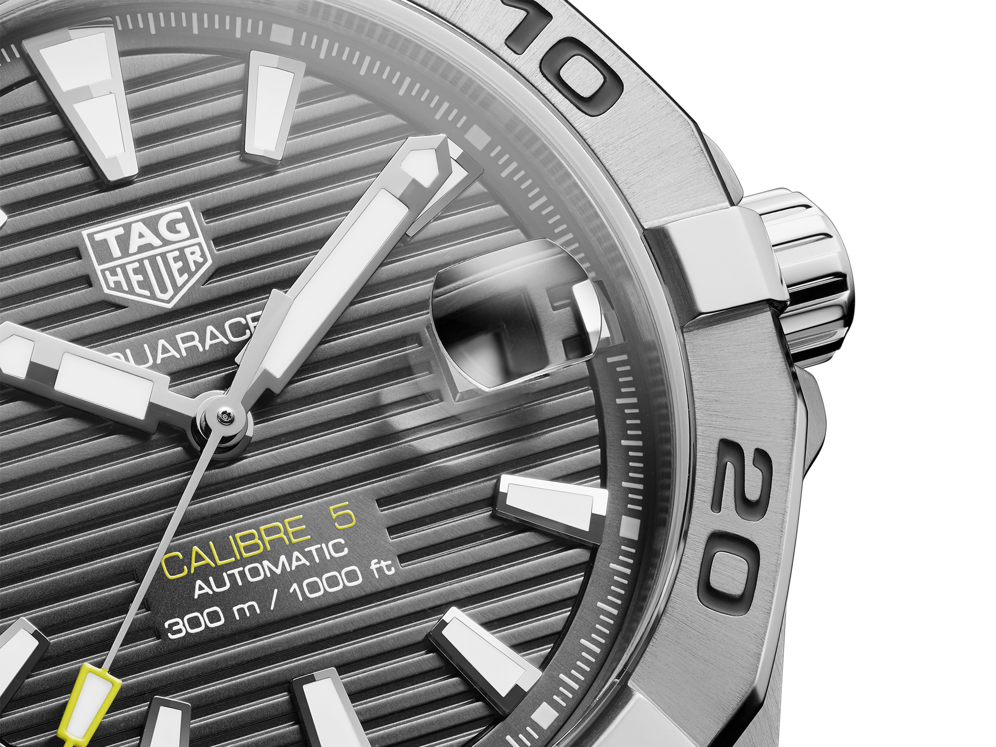 TAG Heuer Aquaracer Quartz Grey Dial Men's Watch WAY101L. FC8222