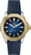 TAG Heuer Aquaracer   Blue Rubber Steel and Gold Blue