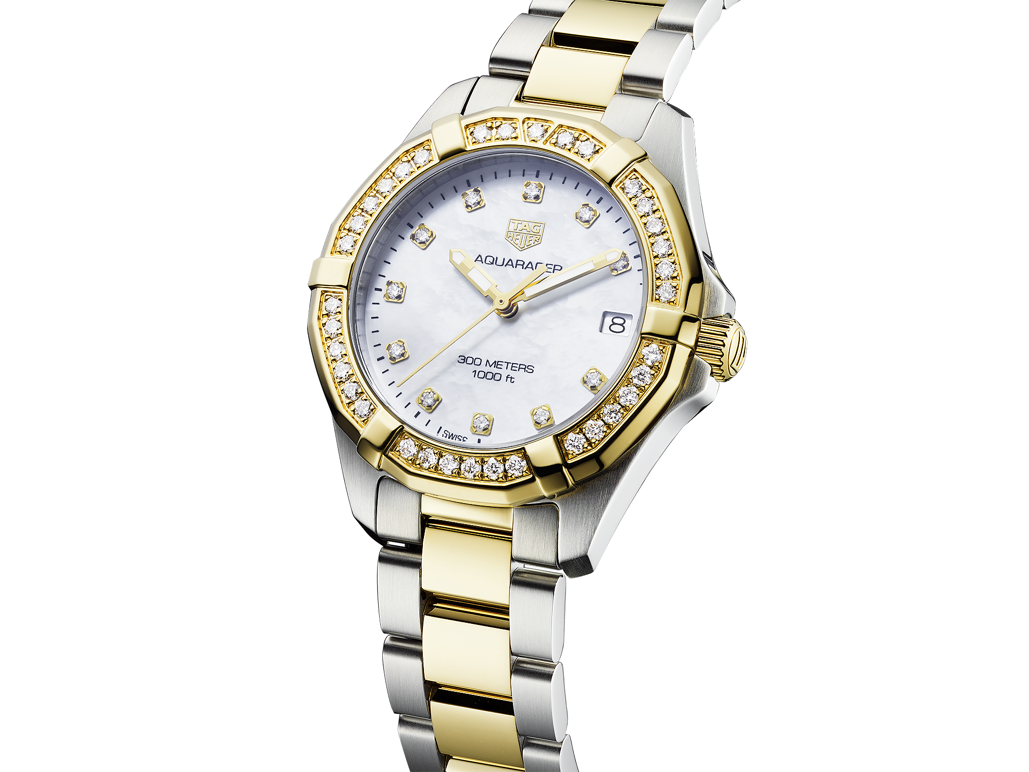 TAG Heuer Ladies WAP2350. BD0838 Aquaracer 18kt Rose Gold