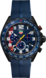 TAG Heuer Formula 1 Blue Rubber Steel DLC Blue