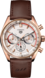 TAG Heuer Carrera BROWN Leather Gold 18K 5N Beige
