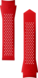 Red Perforated Rubber Strap Calibre E5 45mm
