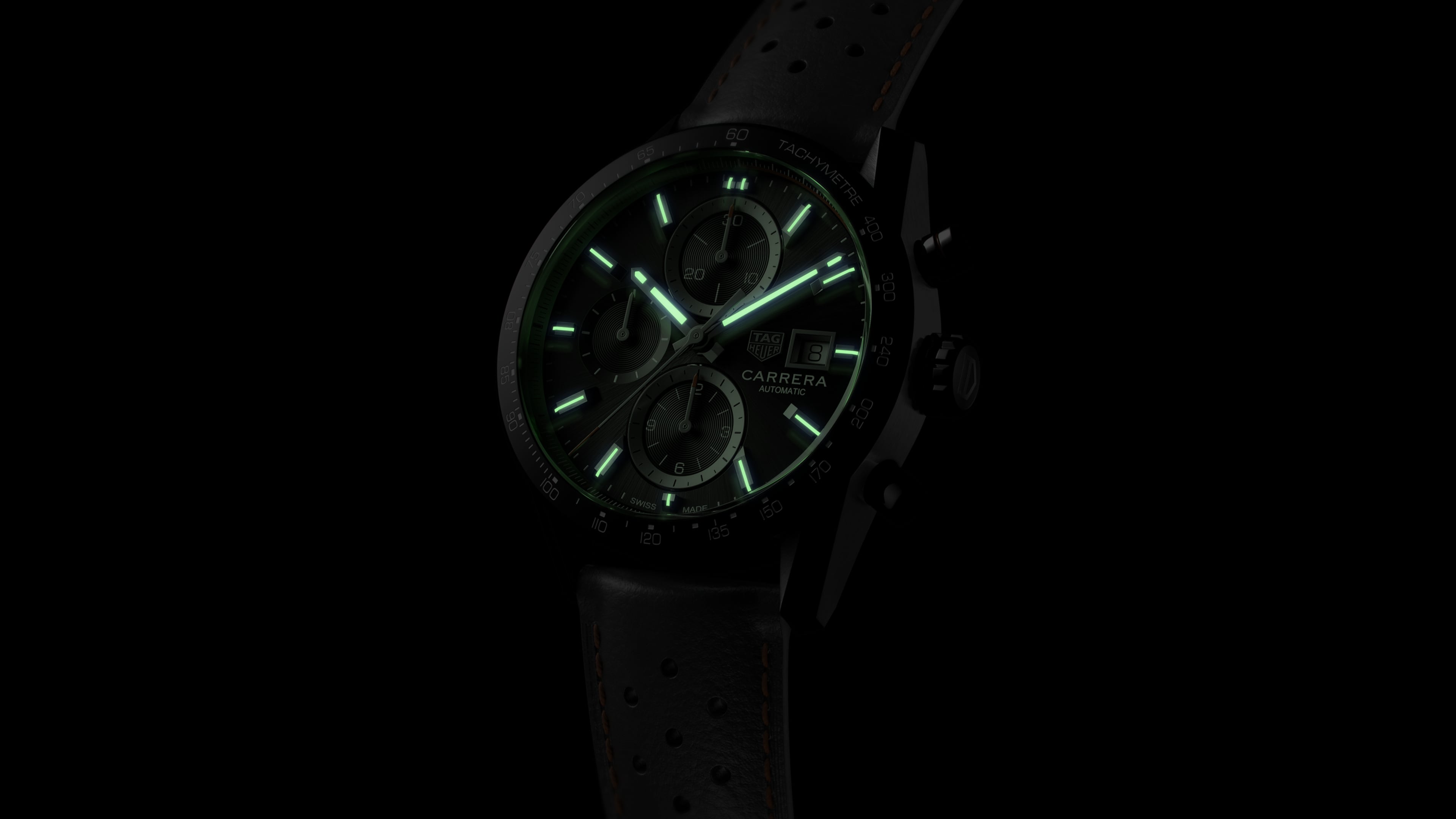 TAG Heuer Carrera クロノグラフ ブラック TAG Heuer Carrera Chronograph 39mm Mens Watch Black CBS2210.FC6534