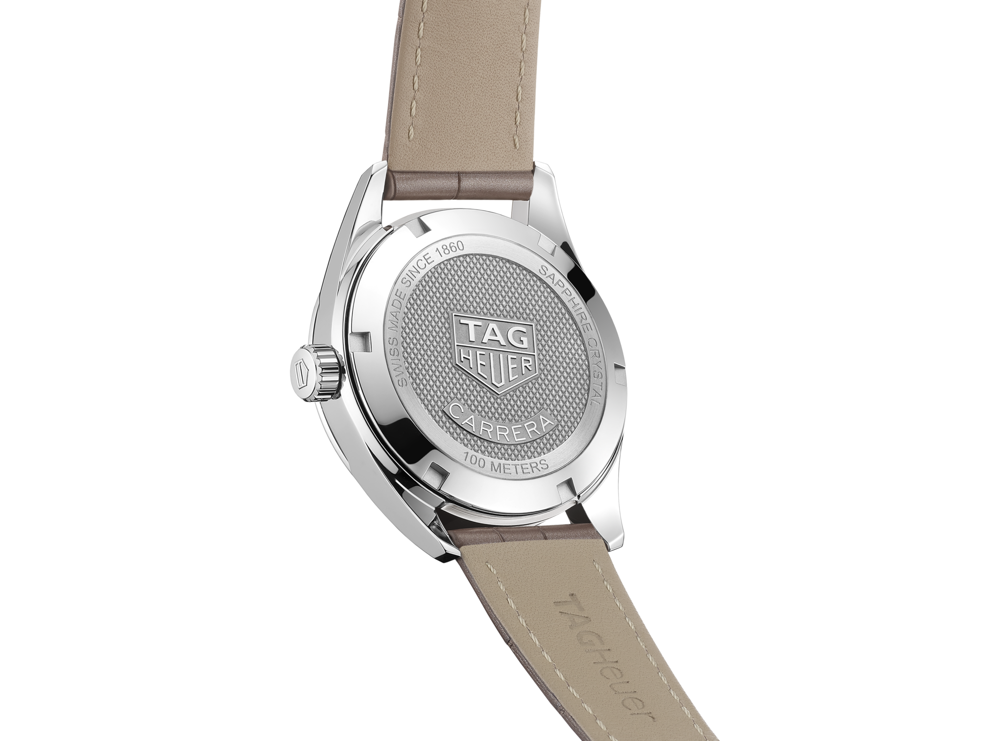 TAG Heuer AQUARACER WAP2350. BD0838 AUTOMATIC 18K ROSE GOLD LADIES SILVER WATCH