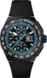 TAG Heuer Formula 1 Black and blue Rubber Titanium coated with black DLC Black