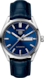 TAG Heuer Carrera Day-Date Blue Alligator Leather Steel Blue