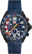 TAG Heuer Formula 1 Blue Rubber Steel coated with DLC Blue
