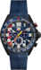 TAG Heuer Formula 1 Blue Rubber Steel coated with DLC Blue