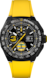  TAG Heuer Formula 1 Yellow Rubber Titanium coated with DLC Black