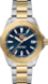 TAG Heuer Aquaracer Silver & Gold Steel Plated Steel Blue