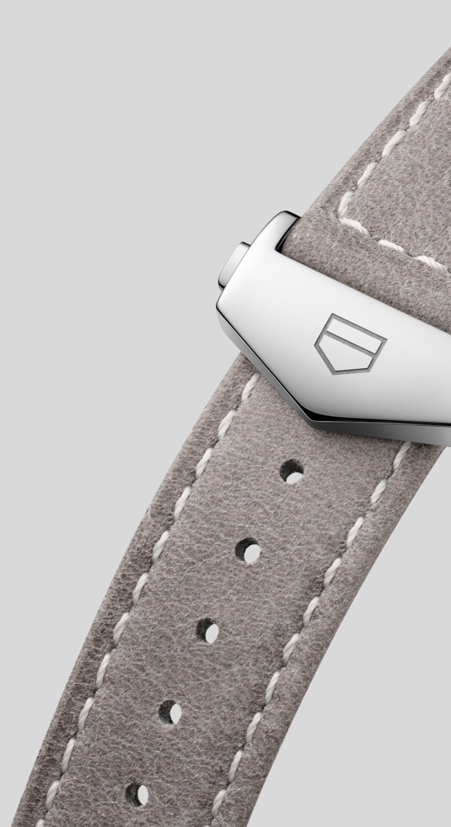 TAG Heuer レザーバングル TAG HEUER CARRERA 36MM GREY LEATHER STRAP - BC0007